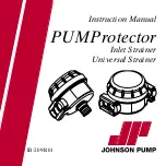 Johnson Pump PUMProtector Inlet Strainer Instruction Manual preview