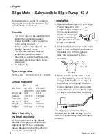 Preview for 4 page of Johnson Pump SPX Bilge Mate Instruction Manual