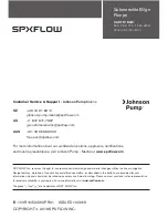 Preview for 20 page of Johnson Pump SPX FLOW 1000 GPH Instruction Manual