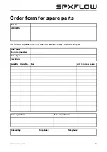 Preview for 65 page of Johnson Pump SPX Flow CombiLineBloc Instruction Manual