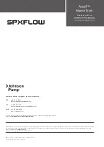 Предварительный просмотр 10 страницы Johnson Pump SPXFLOW AquaT Standard Electric Comfort Instruction Manual