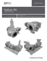 Johnson Pump TG GS15-50 Instruction Manual preview