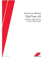 Johnson Pump TopClean AS Instruction Manual preview