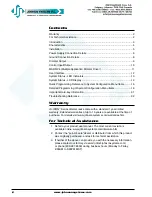 Предварительный просмотр 2 страницы JOHNSON SYSTEMS JS-ICON 1210 User Manual