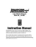 Preview for 1 page of Johnson 40-6001 Instruction Manual