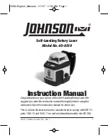 Preview for 1 page of Johnson 40-6519 Instruction Manual