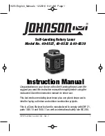 Preview for 1 page of Johnson 40-6532 Instruction Manual