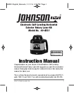 Preview for 1 page of Johnson 40-6551 Instruction Manual