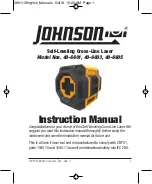 Preview for 1 page of Johnson 40-6601 Instruction Manual