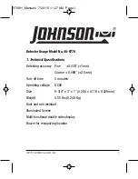 Предварительный просмотр 1 страницы Johnson 40-6770 User Manual