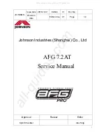 Preview for 1 page of Johnson AFG 7.2AT Service Manual