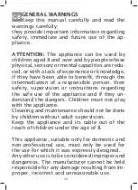 Preview for 16 page of Johnson Aria Pura Instructions For Use Manual