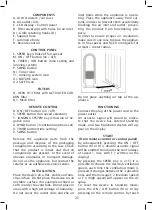 Preview for 25 page of Johnson Aria Pura Instructions For Use Manual