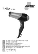 Johnson Bello IONIZ Instructions For Use Manual preview