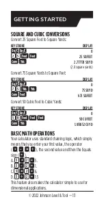 Preview for 18 page of Johnson CALC-1500 Operator'S Manual