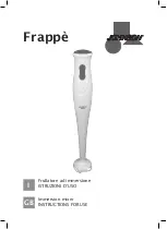 Johnson Frappe Instructions For Use Manual preview