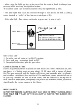 Предварительный просмотр 21 страницы Johnson Fungo Instructions For Use Manual