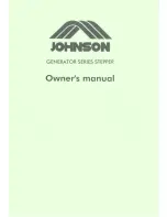 Johnson Generator Series Owner'S Manual preview