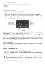 Предварительный просмотр 21 страницы Johnson Kamino OM-H002 Instructions For Use Manual