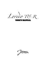 Johnson Loredo T15-R User Manual предпросмотр