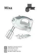 Johnson Mixa Instructions For Use Manual preview