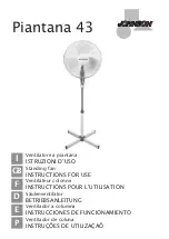 Preview for 1 page of Johnson Piantana 43 Instructions For Use Manual