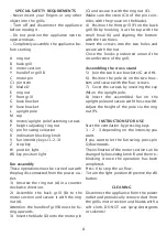 Preview for 8 page of Johnson Piantana 43 Instructions For Use Manual