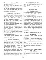 Preview for 13 page of Johnson RSV145 Instructions For Use Manual