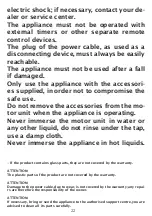 Preview for 22 page of Johnson tomit Instructions For Use Manual