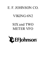 Предварительный просмотр 1 страницы Johnson VIKING 6N2 Assembly And Operating Instructions Manual