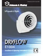 Johnson&Starley Dryflow E1004 Installation And Operating Instructions Manual preview