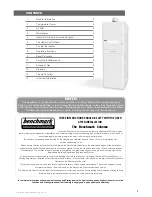 Preview for 2 page of Johnson&Starley Warmcair C10DW User Instruction