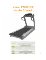 JohnsonFit Vision T9800HRT Service Manual preview