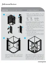 Preview for 5 page of JohnsonSuisse daintree curved shower screen Installation Manual