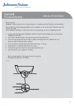 Preview for 2 page of JohnsonSuisse Gemelli JBTG2150 Installation Manual