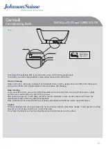 Preview for 3 page of JohnsonSuisse Gemelli JBTG2150 Installation Manual