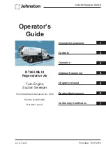 Preview for 1 page of Johnston RT655 Operator'S Manual