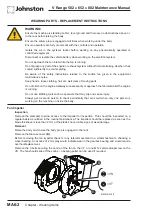 Предварительный просмотр 164 страницы Johnston VM502 Maintenance Manual