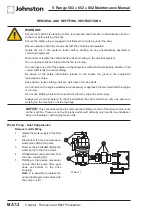 Предварительный просмотр 172 страницы Johnston VM502 Maintenance Manual