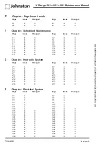 Preview for 2 page of Johnston VS501 Maintenance Section