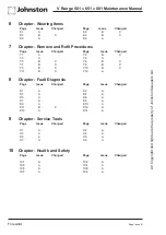 Preview for 4 page of Johnston VS501 Maintenance Section