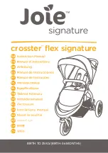 Предварительный просмотр 1 страницы Joie Crosster Flex Signature Instruction Manual