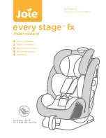 Joie Every Stage FX Instruction Manual предпросмотр