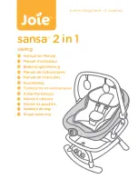 Joie Sansa 2 in 1 Instruction Manual предпросмотр