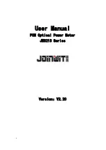 Preview for 1 page of Joinwit JW3213 Series User Manual