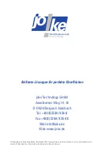 Preview for 7 page of joke 0 200 575 Instruction Manual