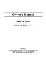 Jolida Glass FX series Owner'S Manual preview