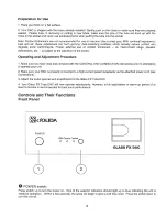 Предварительный просмотр 6 страницы Jolida Glass FX series Owner'S Manual