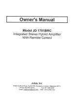 Preview for 1 page of Jolida JD 1701BRC Owner'S Manual