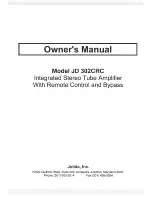 Jolida JD 302CRC Owner'S Manual preview